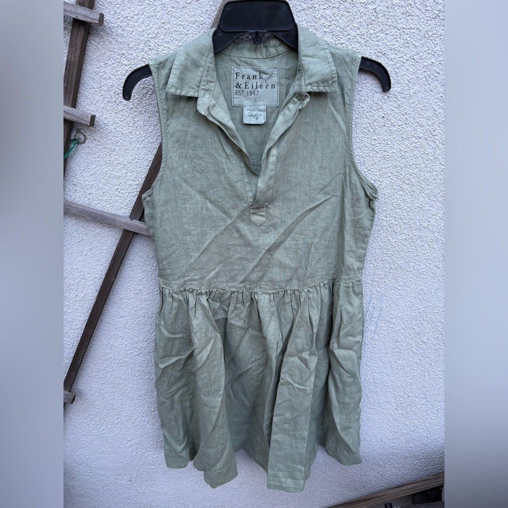 Frank & Eileen Daphne Dress Olive Green